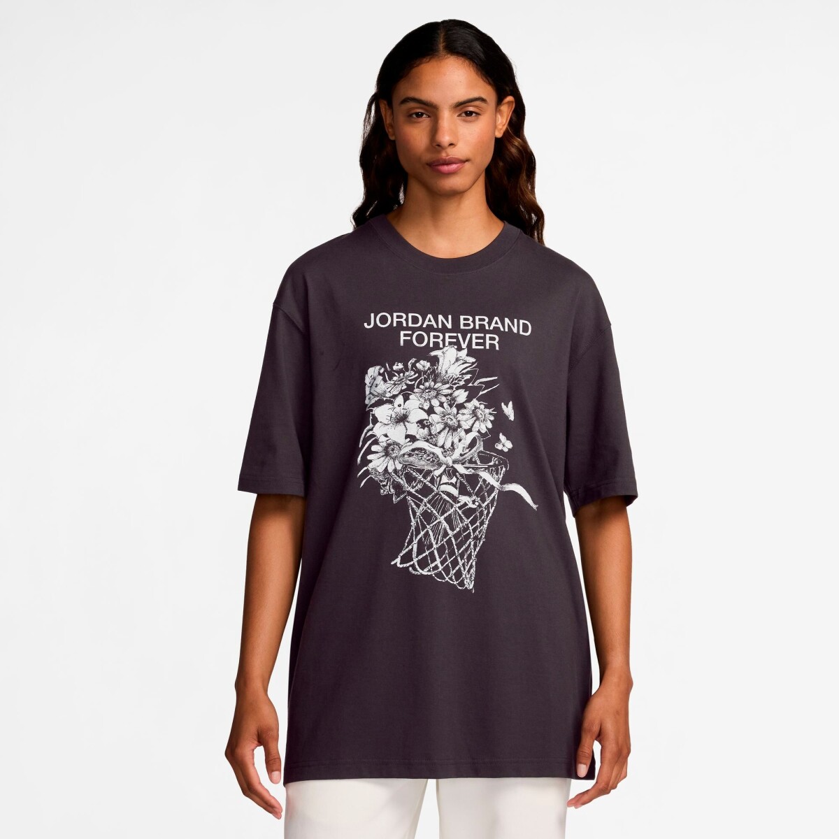 Remera Jordan Oversizegfx de Mujer - Negro 