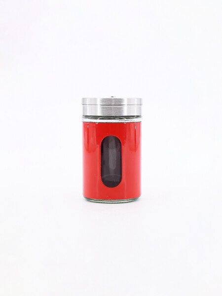 CONDIMENTERO INOX ROJO