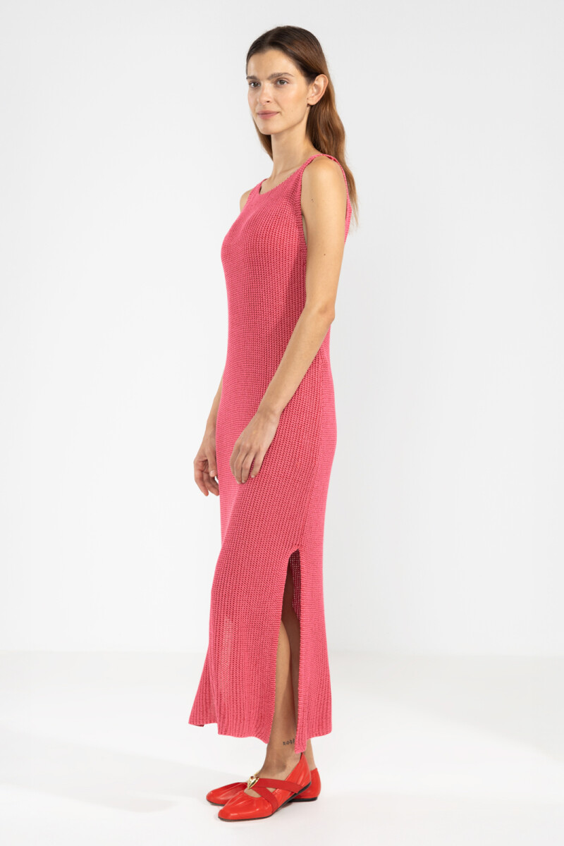 ELI KNIT DRESS Fucsia
