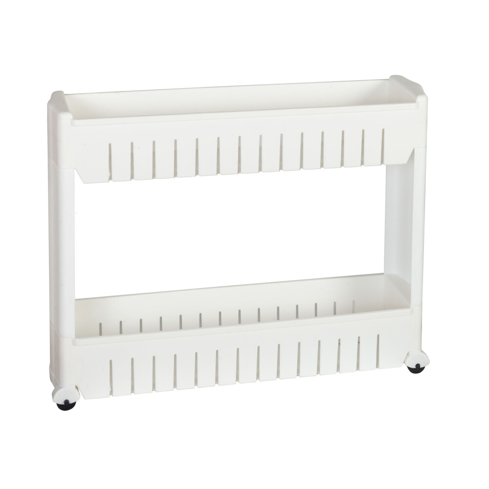 ORG. ESPACIOS REDUCIDO BLANCO PLÁSTICO RACK-2LAYER