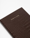 Anotadores Cuadernos y Memos Cuaderno Cuaderno De Pu Croco Chocolate. - Marron Chocolate