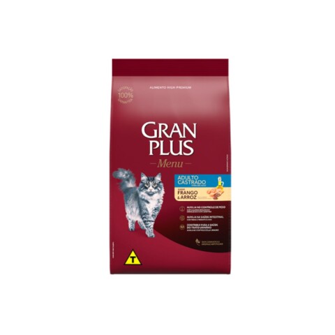 Gran Plus Gato Castrado Pollo y Arroz 10,1 kg Gran Plus Gato Castrado Pollo y Arroz 10,1 kg