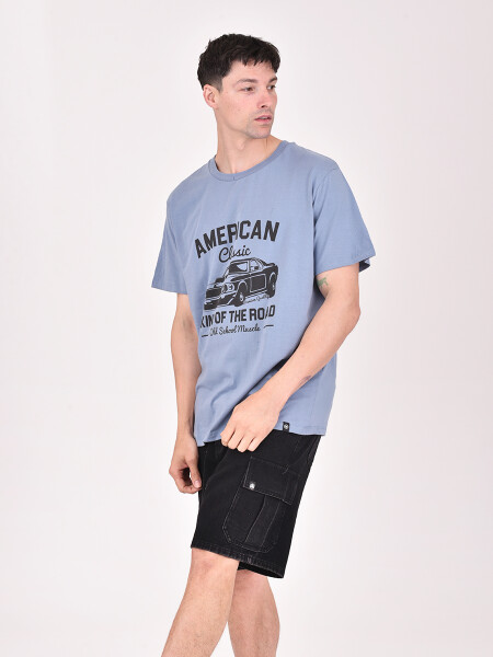 REMERA NAUPLIA MOTOR AZUL PIEDRA