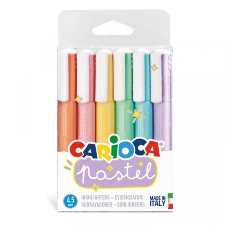 Resaltador Carioca Pastel x6 Resaltador Carioca Pastel x6