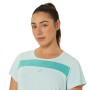 Training Mesh Short Sleeve Top - Mujer Pale Blue