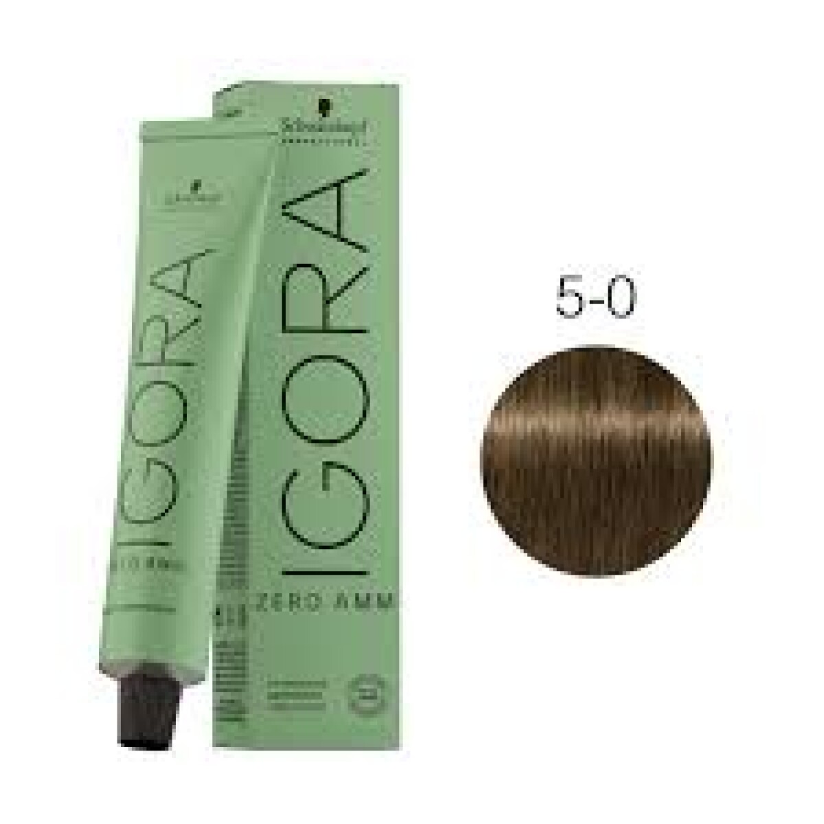 Igora Tinta Zero Amoniaco 60ml - Castaño Claro Natural N°5-0 