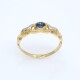 Anillo oro 18k , zafiro y brillantes Anillo oro 18k , zafiro y brillantes