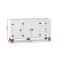 Bajo mesada 3 puertas 3 cajones Linea Naturale Blanco/Roble