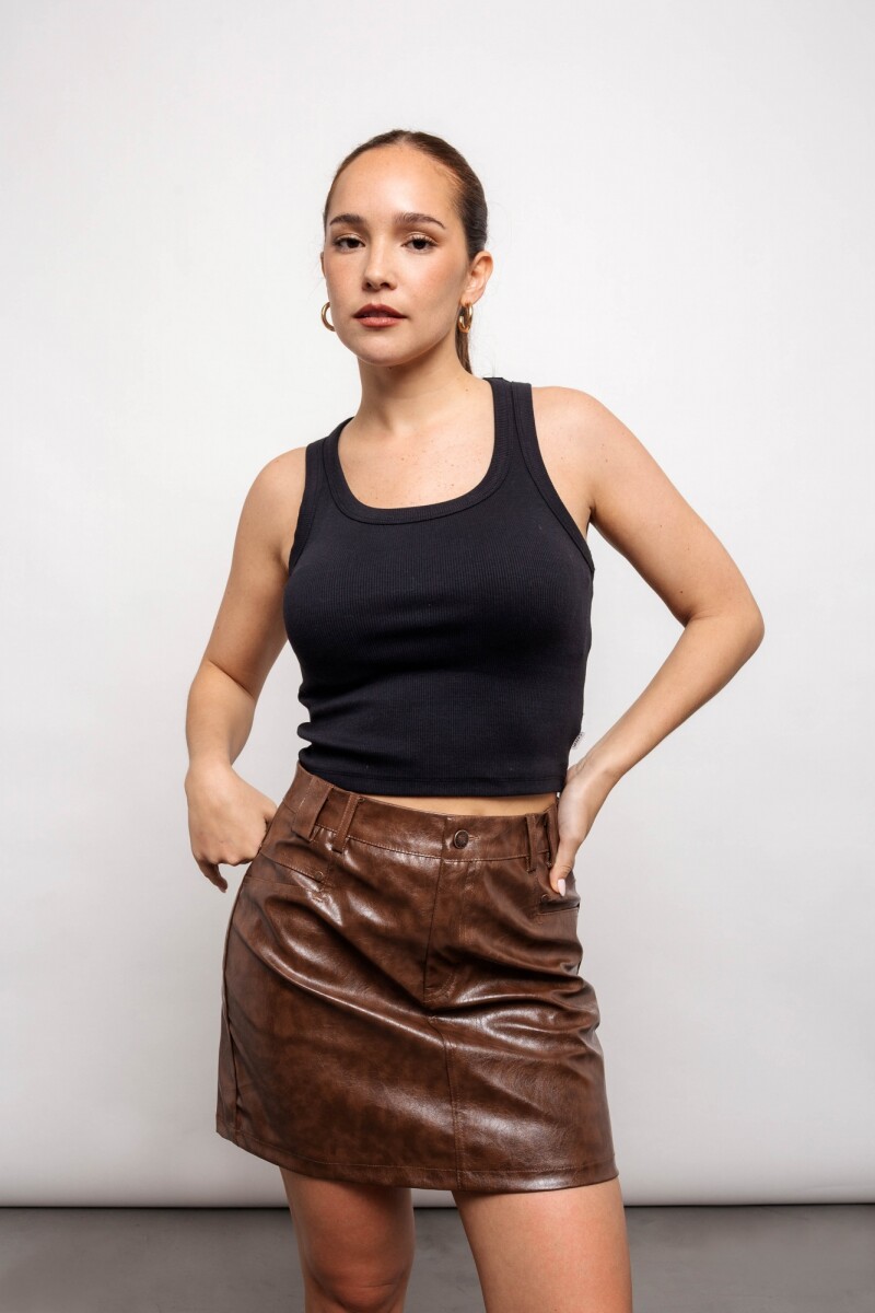 Pollera Beatriz Marrón