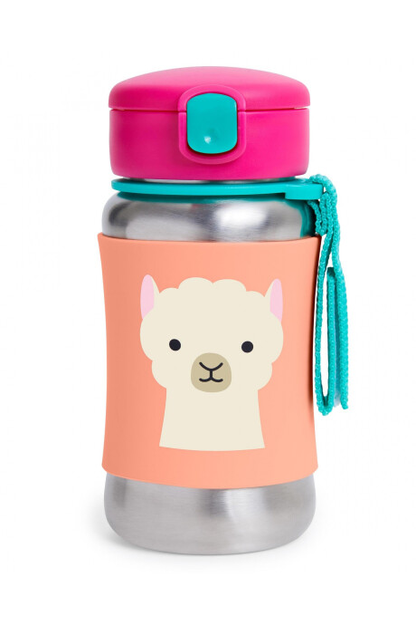 Botella acero inoxidable con sorbito, diseño llama Botella acero inoxidable con sorbito, diseño llama