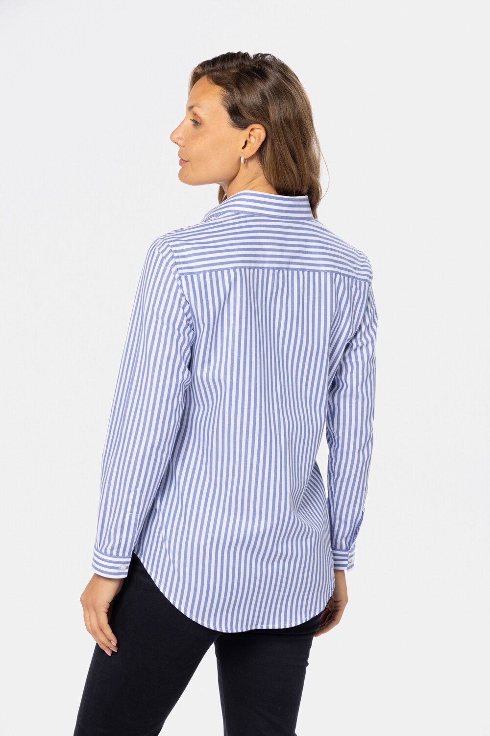 CAMISA HOLGADA RAYADA Piedra