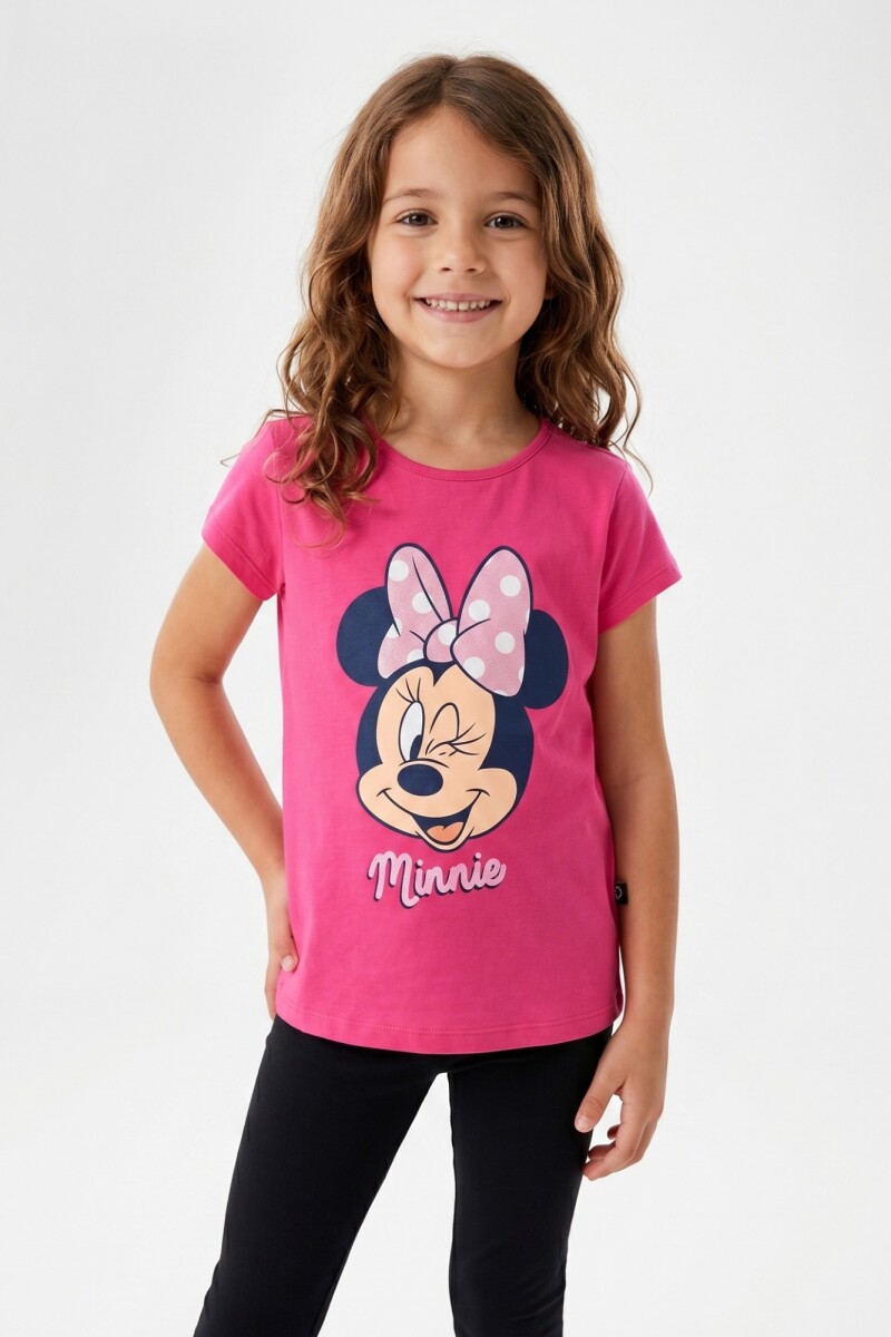 Remera Minnie - Fucsia 