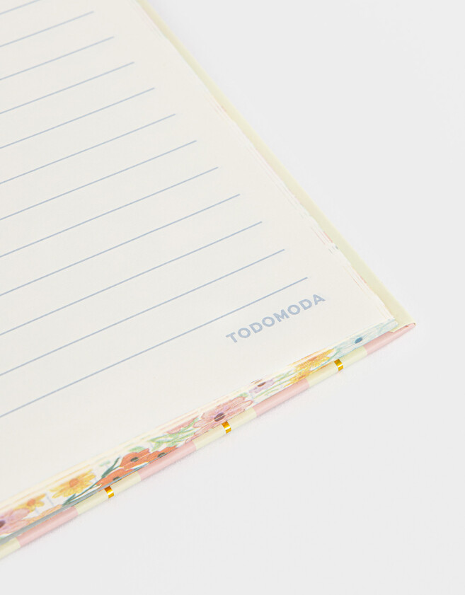 Anotadores Cuadernos y Memos Flores Cuaderno Notes "enjoy The Process" - Combinacion Multicolor