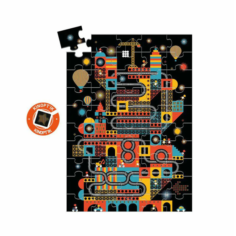 Puzzle La animada ciudad 100 piezas Djeco Puzzle La animada ciudad 100 piezas Djeco