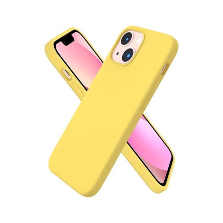 Protector case de silicona para iphone 13 mini Amarillo