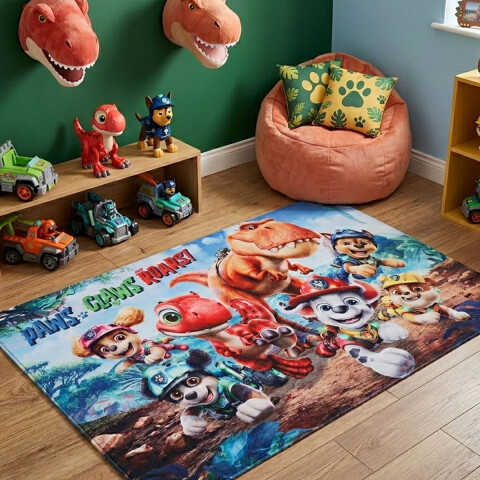 Alfombra con Memoria Paw Patrol 77 x 117 cm AZUL