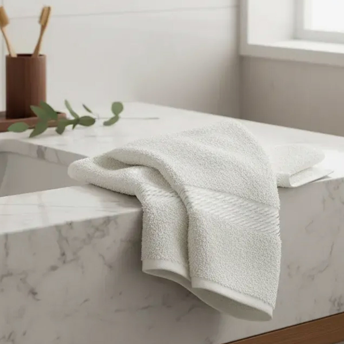 Toalla Baño Extra Prisma Dohler 86 x 150 cm 100% Algodón - BLANCO 