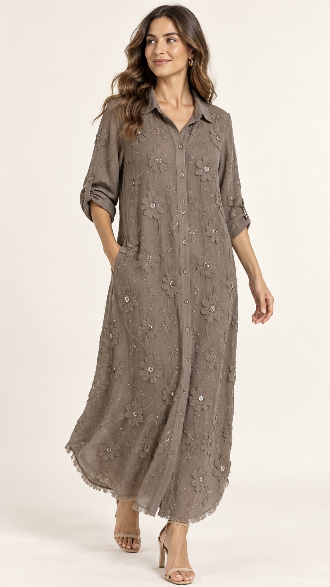 VESTIDO CAMISERO ALEM Visón