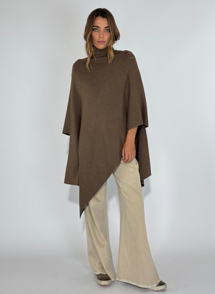 PONCHO LIZA - MARRON 