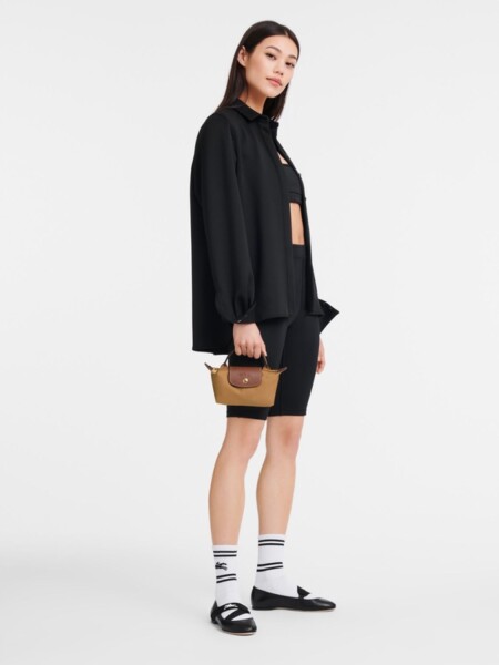 LONGCHAMP - Clutch Le Pliage Original S Beige