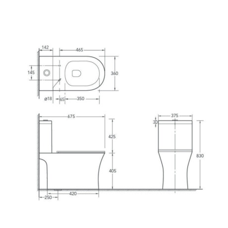 CISTERNA MOCHILA PARA INODORO AQUALIA LINEA ANORI 000