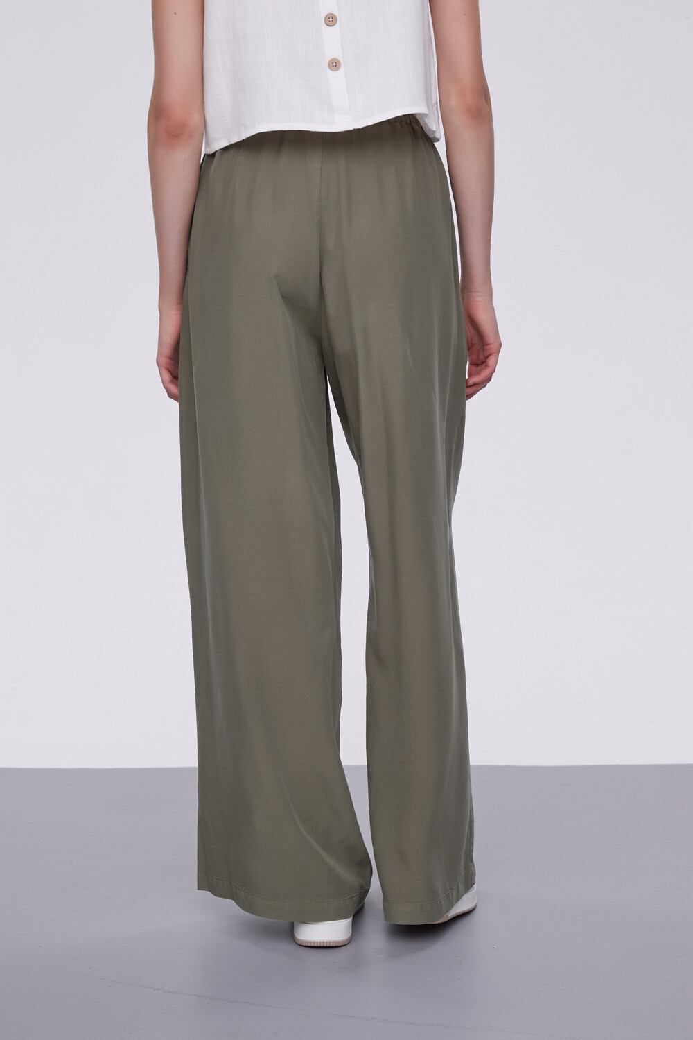 Pantalon Cezzilia Verde Oliva Oscuro