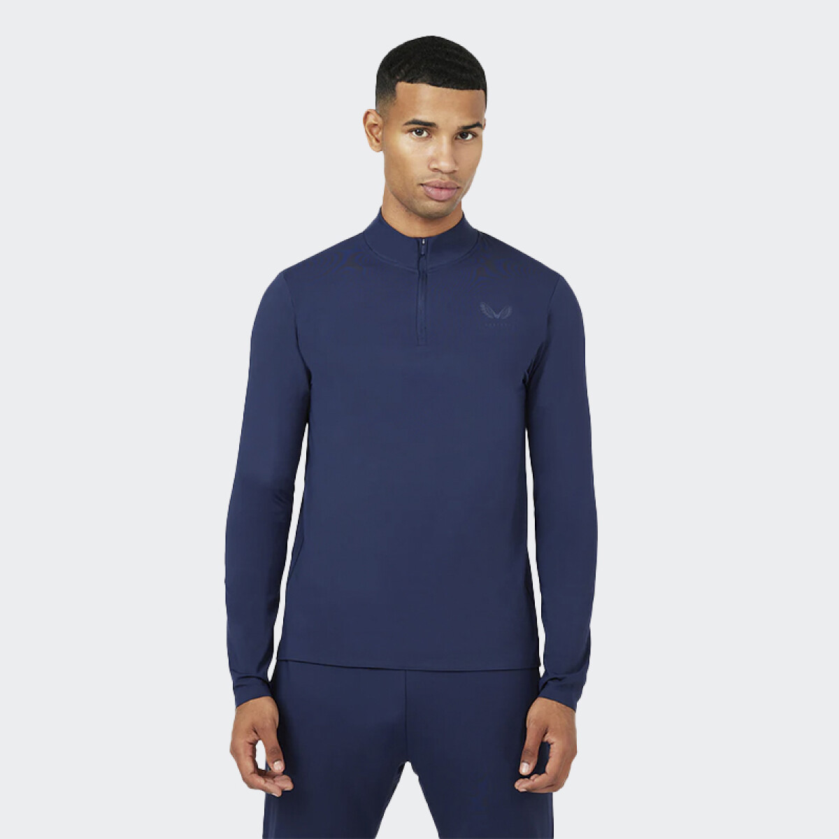 Remera Castore Metatek Core 1/4 Zip - Azul 