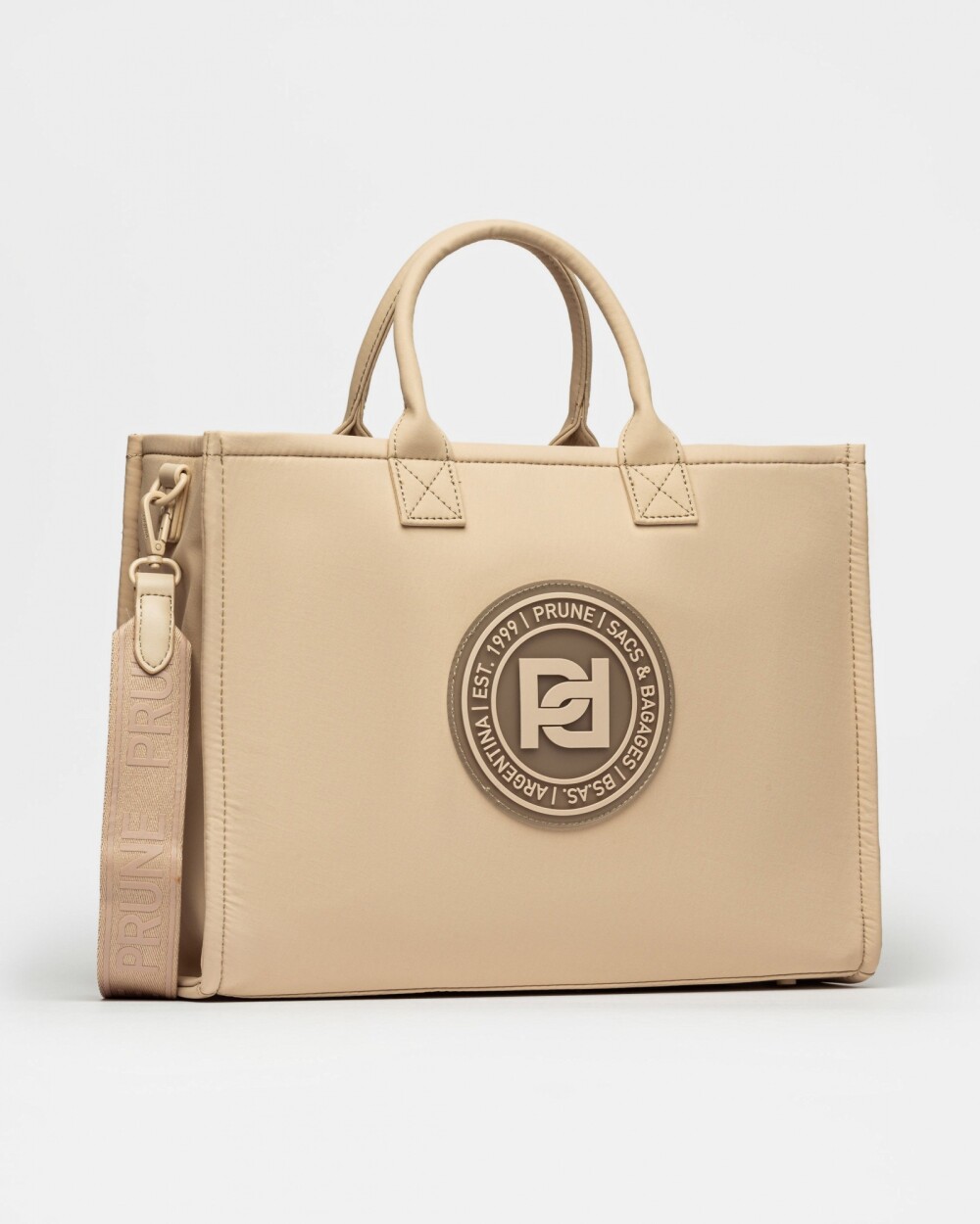 Cartera de mano Elena en nylon Vison