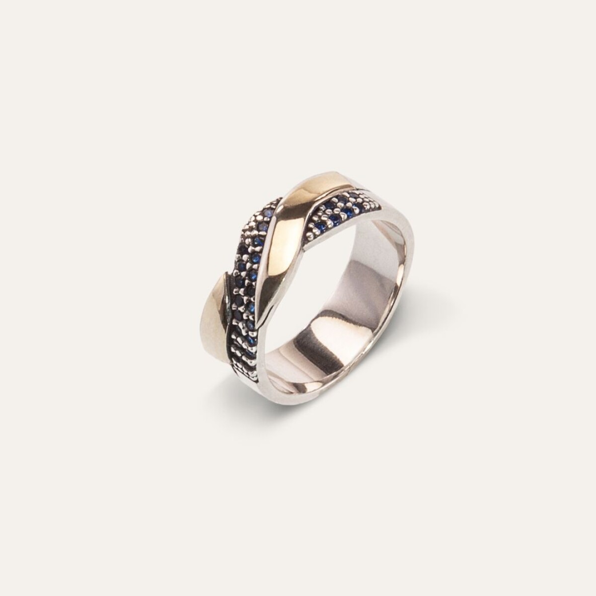 Anillo Emily - Plata y Oro 