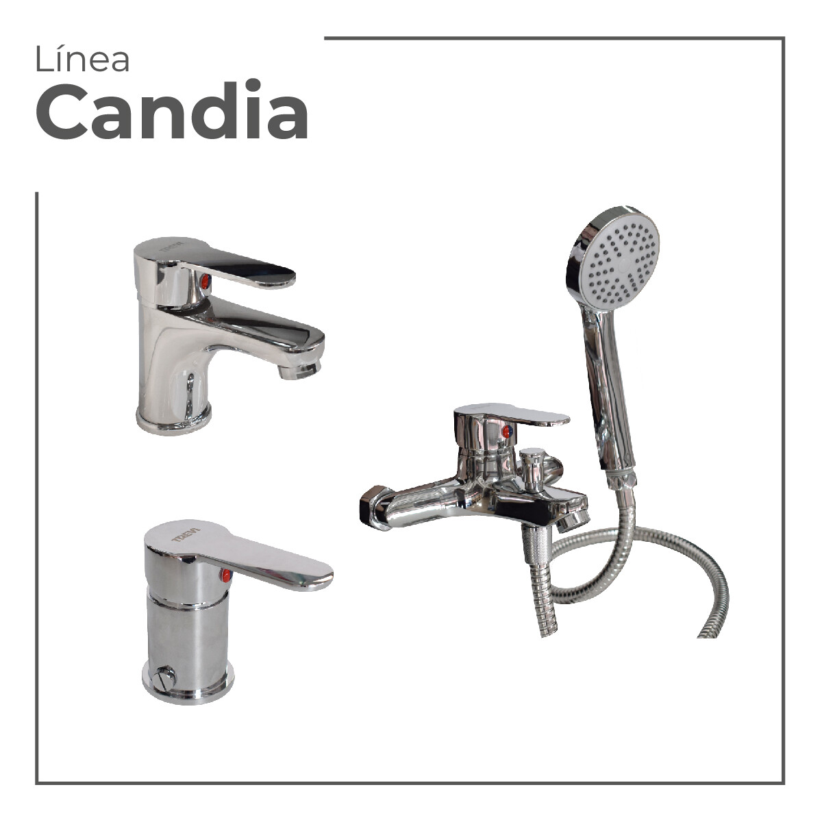 Combo Griferia Baño Candia 