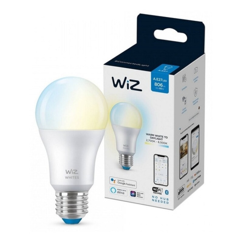 Pack 2 unidades lámparas LED WIZ Wifi Blanca cálida/fría 9W E27 Pack 2 unidades lámparas LED WIZ Wifi Blanca cálida/fría 9W E27