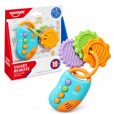 Juguete Control Remoto Bebé Llaves Musical Educativo Huanger Celeste