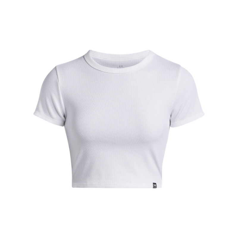 UA Rival Rib Baby Tee-WHT WHT-100