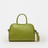 Cartera de mano The Club en cuero graneado Moss