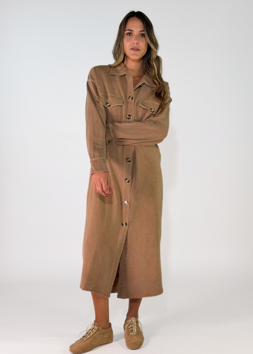 VESTIDO ALENYA - CAMEL 