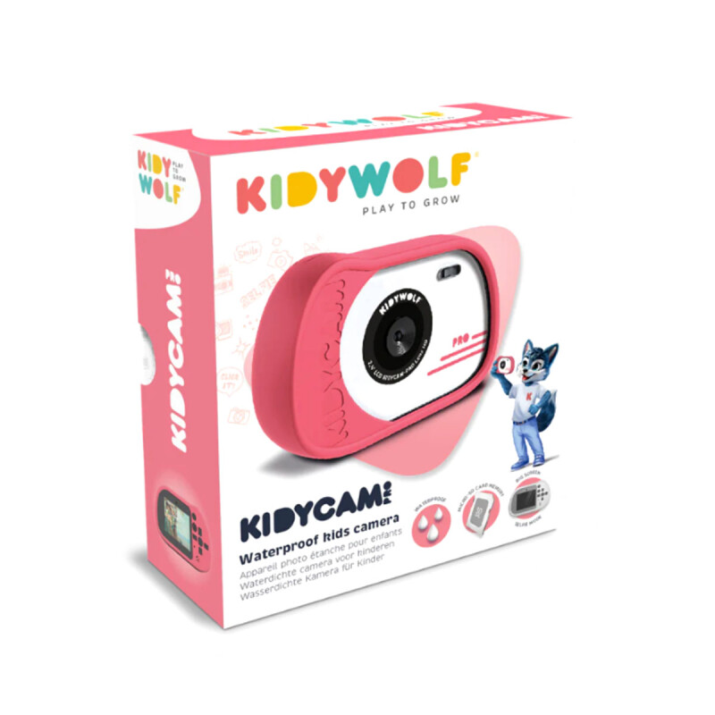 Cámara sumergible infantil Kidycam Pro Pink Kidywolf Cámara sumergible infantil Kidycam Pro Pink Kidywolf