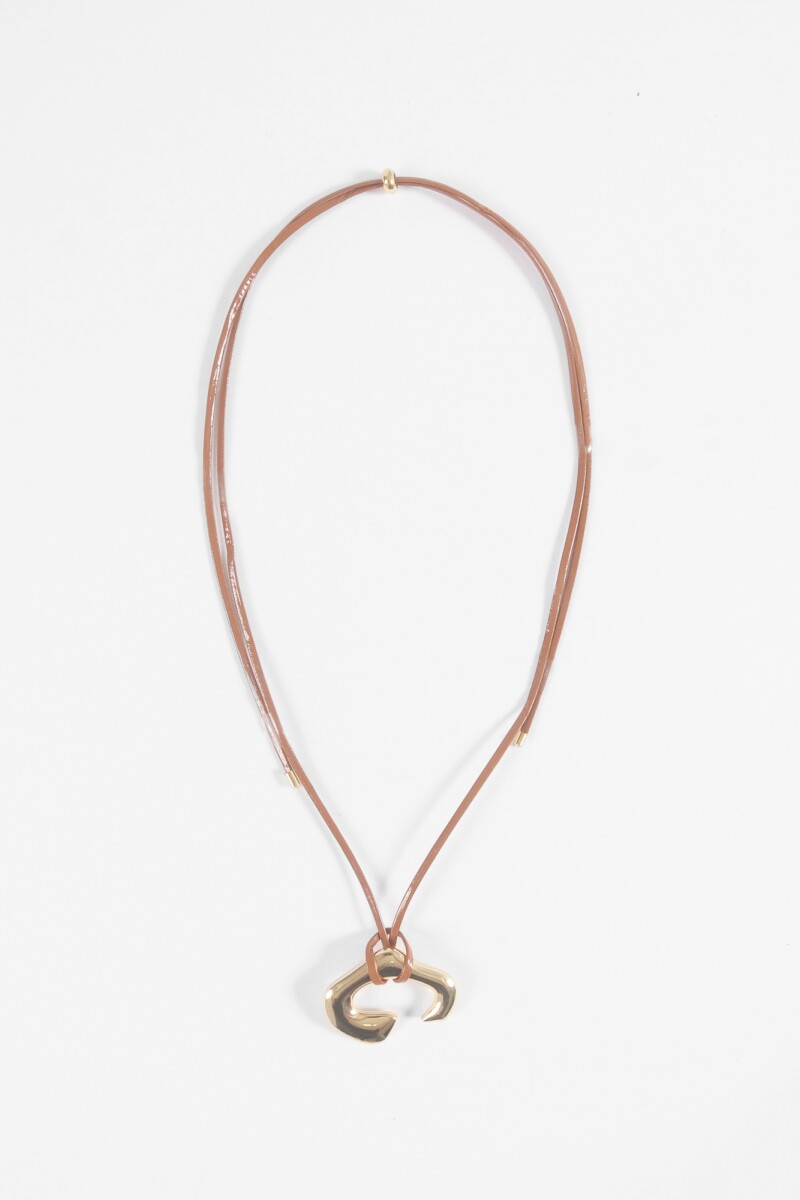Collar cordón metal bull dorado