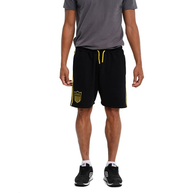 Short Umbro Peñarol de Hombre - 40121719 Negro-amarillo