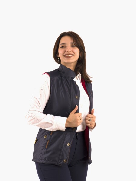 Chaleco Micropolar dama Azul