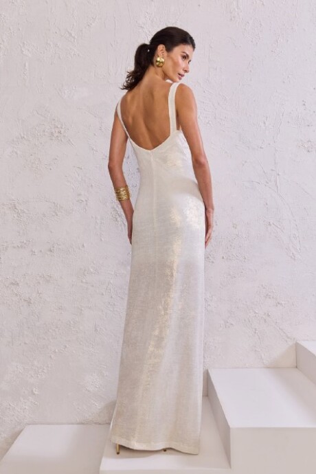 Vestido largo Fabricia Off White