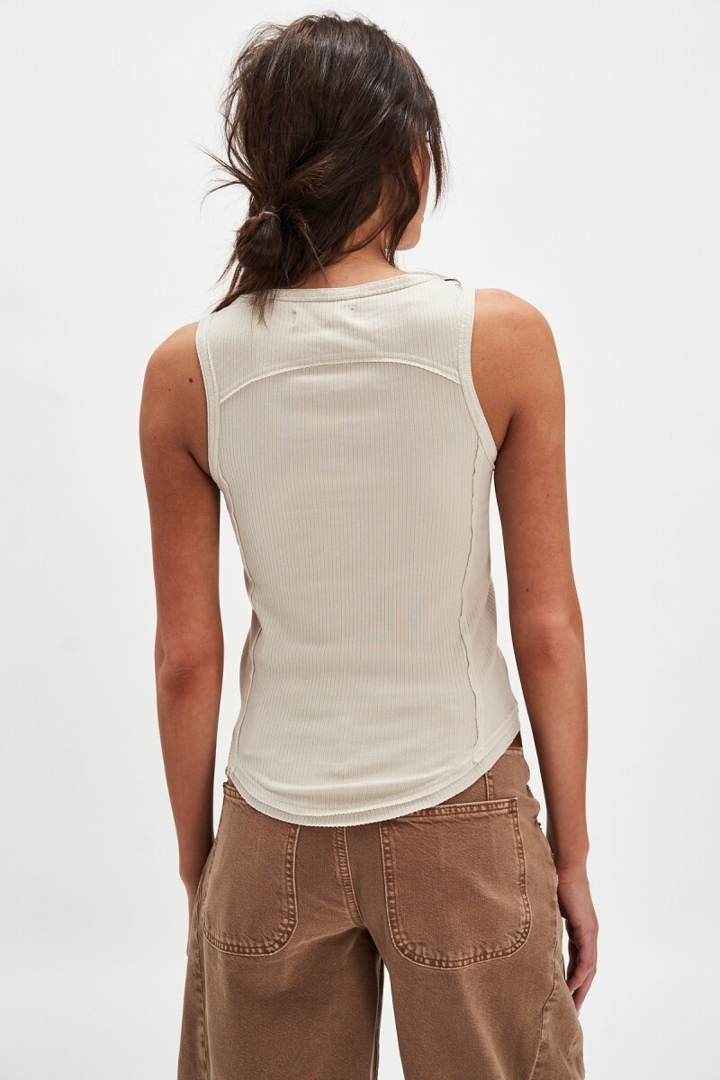 MUSCULOSA JAMIE BUCKLE Marfil