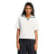Remera de Mujer Adidas Polo Bordado Essentials Blanco - Verde