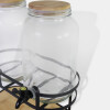 JGO DISPENSADOR DOBLE C/SOPORTE METAL/VASOS Unica