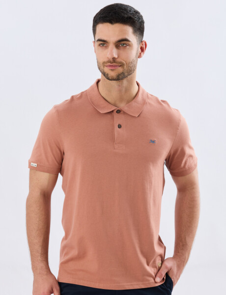 REMERA POLO LISA JERSEY Ladrillo