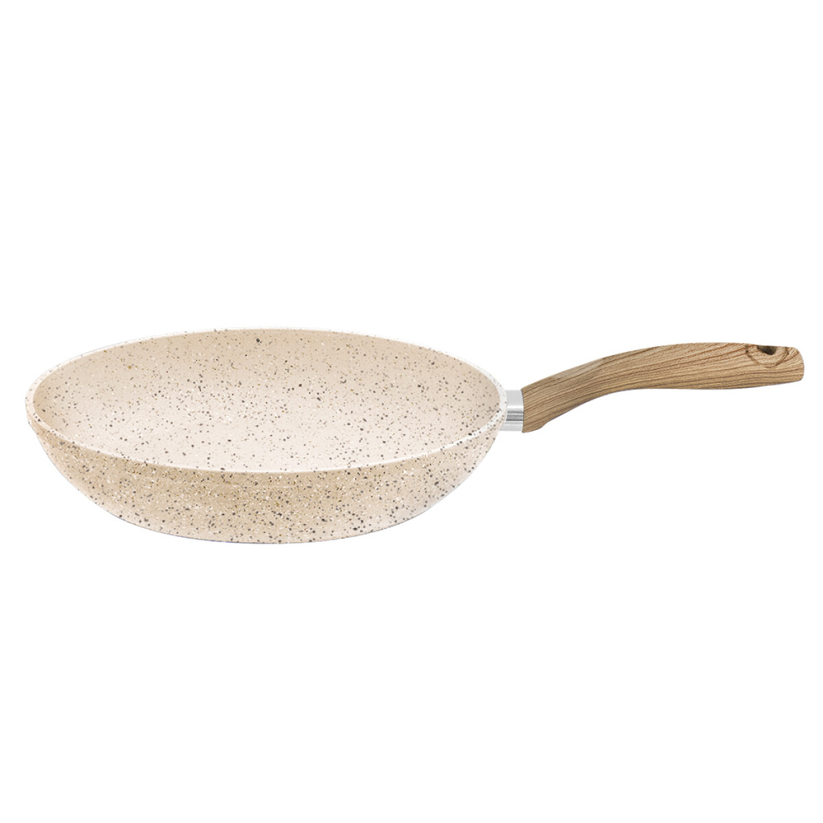 SARTEN ANTIADHERENTE ALUM. 28X5CM APTO INDUCCION BEIGE 