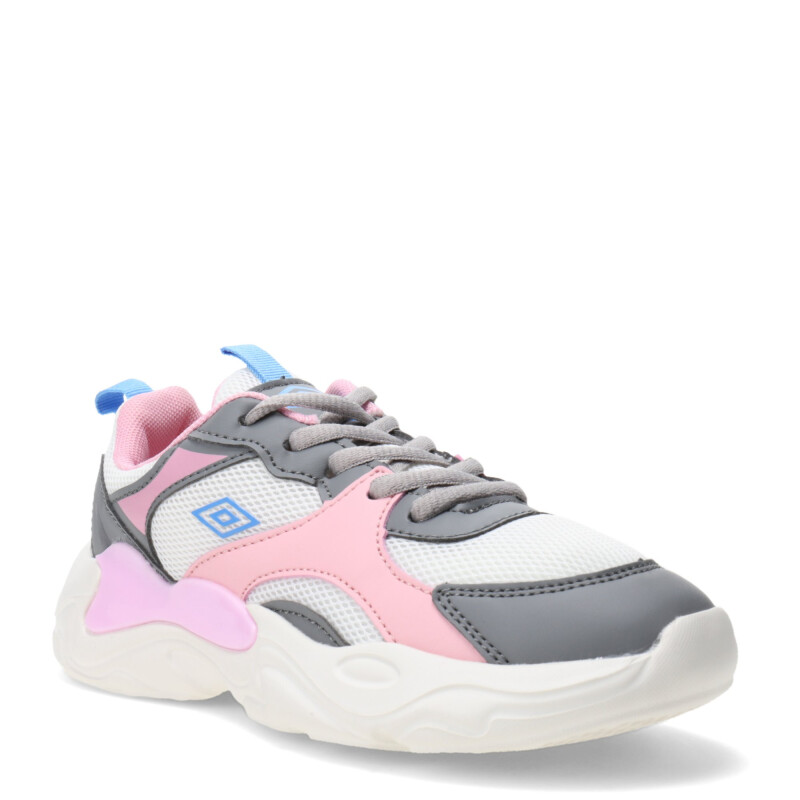 Championes Infantiles Umbro Evoque Blanco - Rosado - Celeste