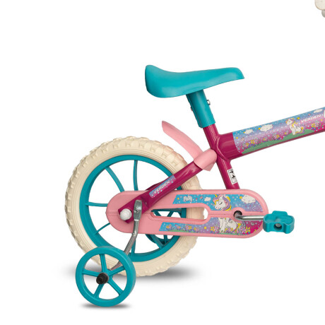 Bicicleta Infantil Verden Con Rueditas Montaña Rod 12 Violeta