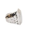 Anillo Circulo-Plata 925-Piedra Nacar-AN3387 conpiedra