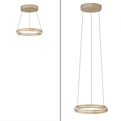 Colgante led anillo motorizado 40w 50cm a control remoto con varias funciones, Champagne Colgante led anillo motorizado 40w 50cm a control remoto con varias funciones, Champagne