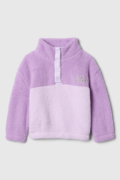 Buzo Logo Gap Sherpa Toddler Niña Purple Tune
